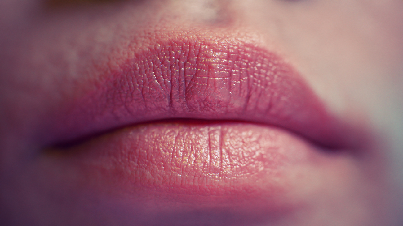 Lips 3d model and texture map